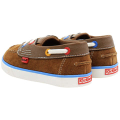 Kickers Tovni Kids Tan Boat Shoes