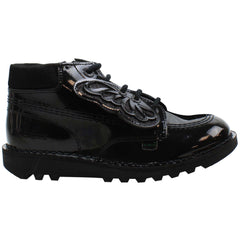 Kickers Hi Faeries Split Kids Black Boots