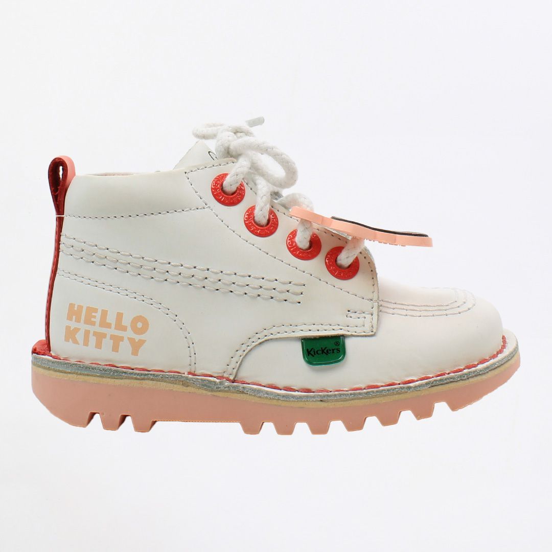 Kickers x Hello Kitty Kids White Boots NO BOX