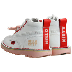 Kickers x Hello Kitty Kids White Boots