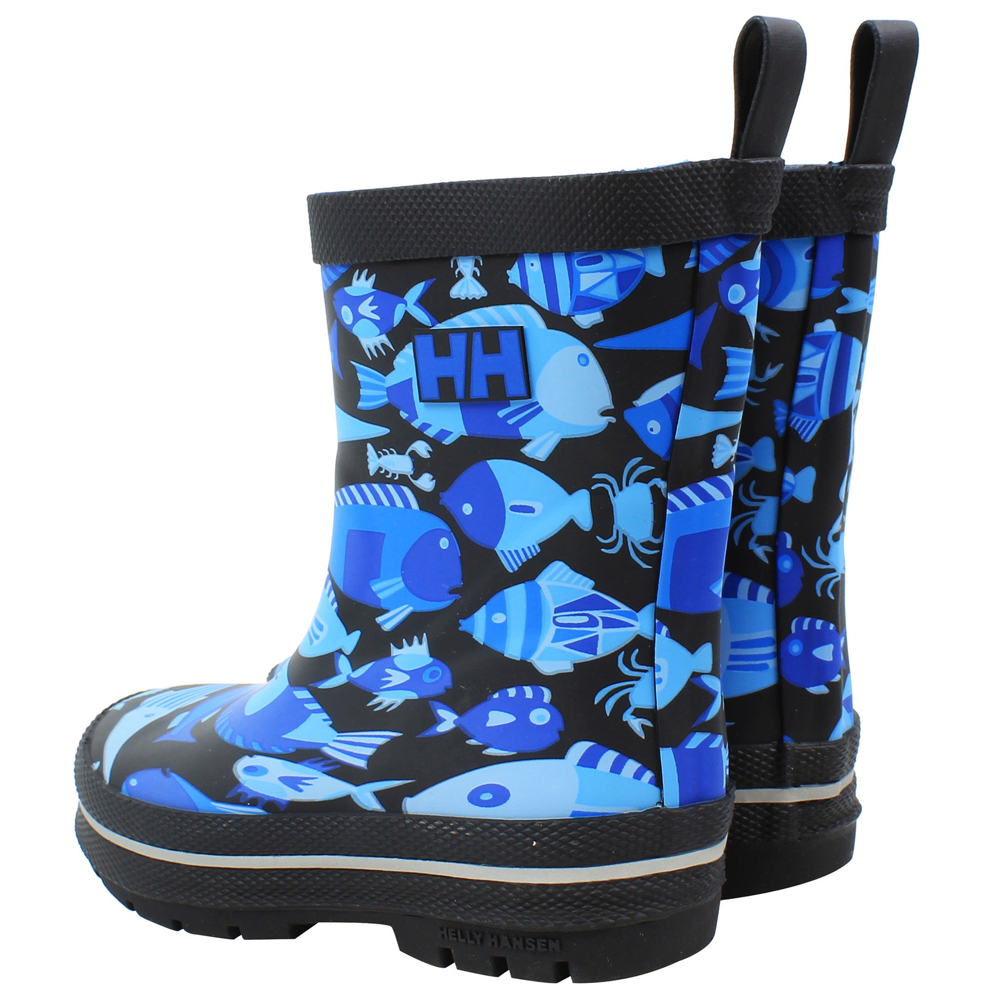 Helly Hansen Splash Print Kids Blue Wellingtons