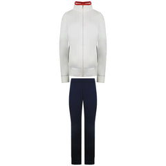 Champion Plain Womens White/Navy Tracksuit