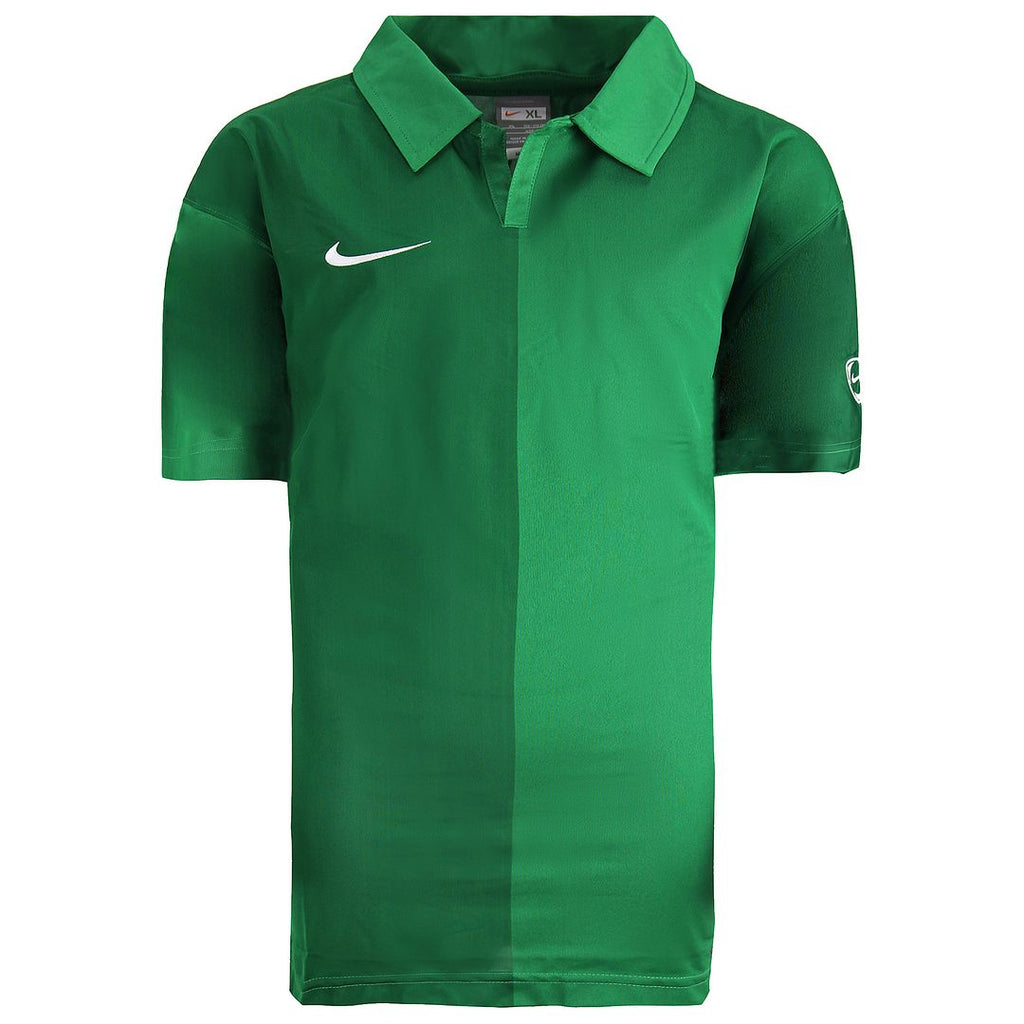 Nike Swoosh Kids Green Football Top