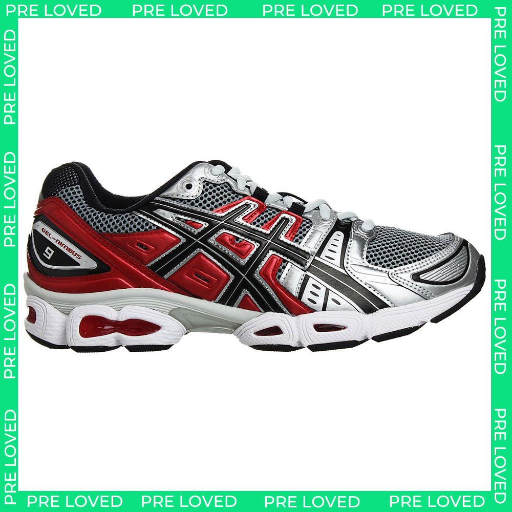 Asics Gel-Nimbus 9 Mens Silver Trainers NO BOX