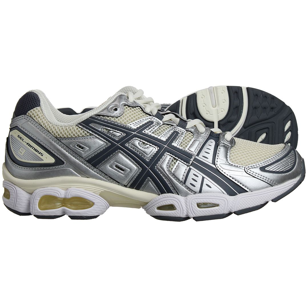 Asics Gel-Nimbus 9 Mens Silver Trainers