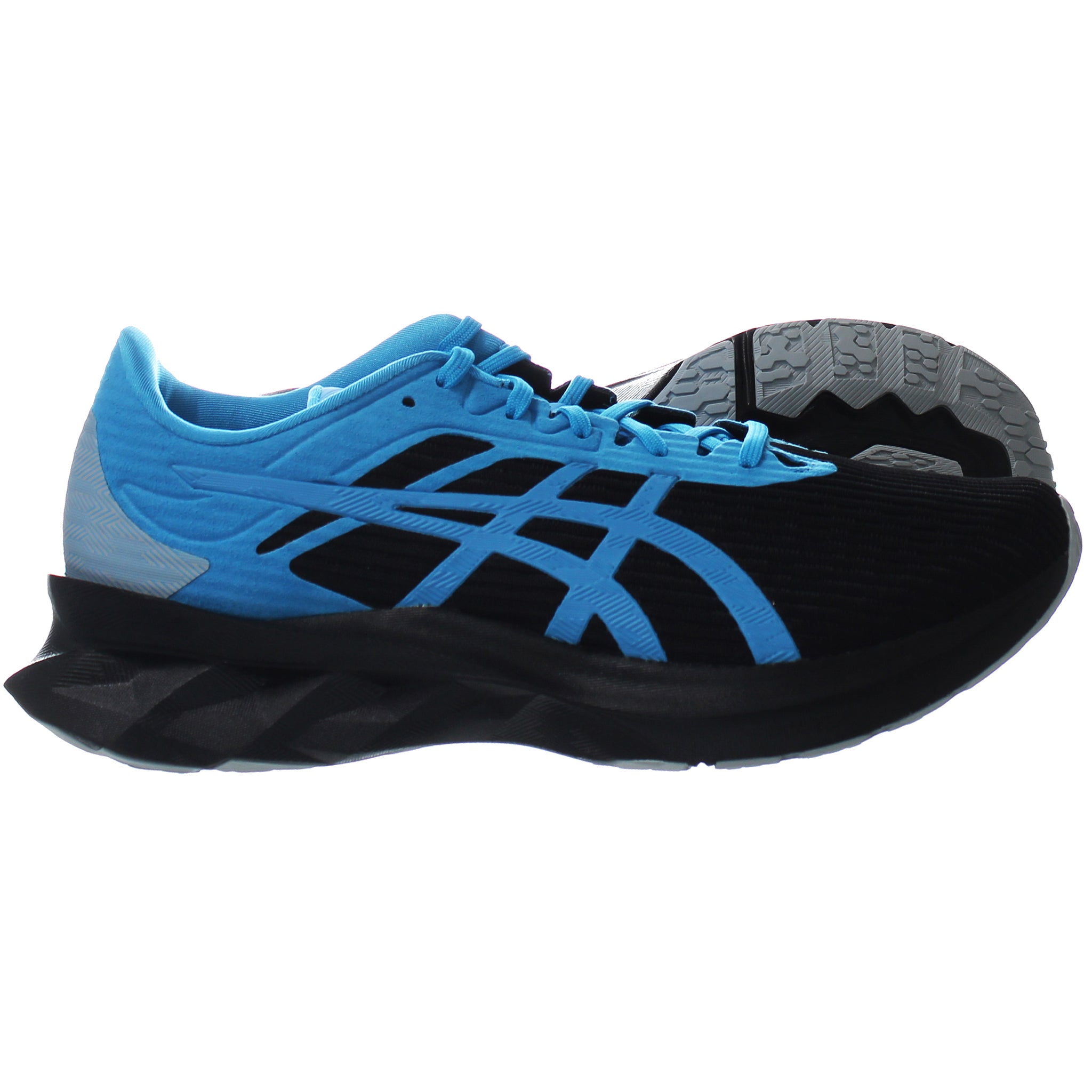 Asics Novablast SPS Mens Black/Blue Trainers