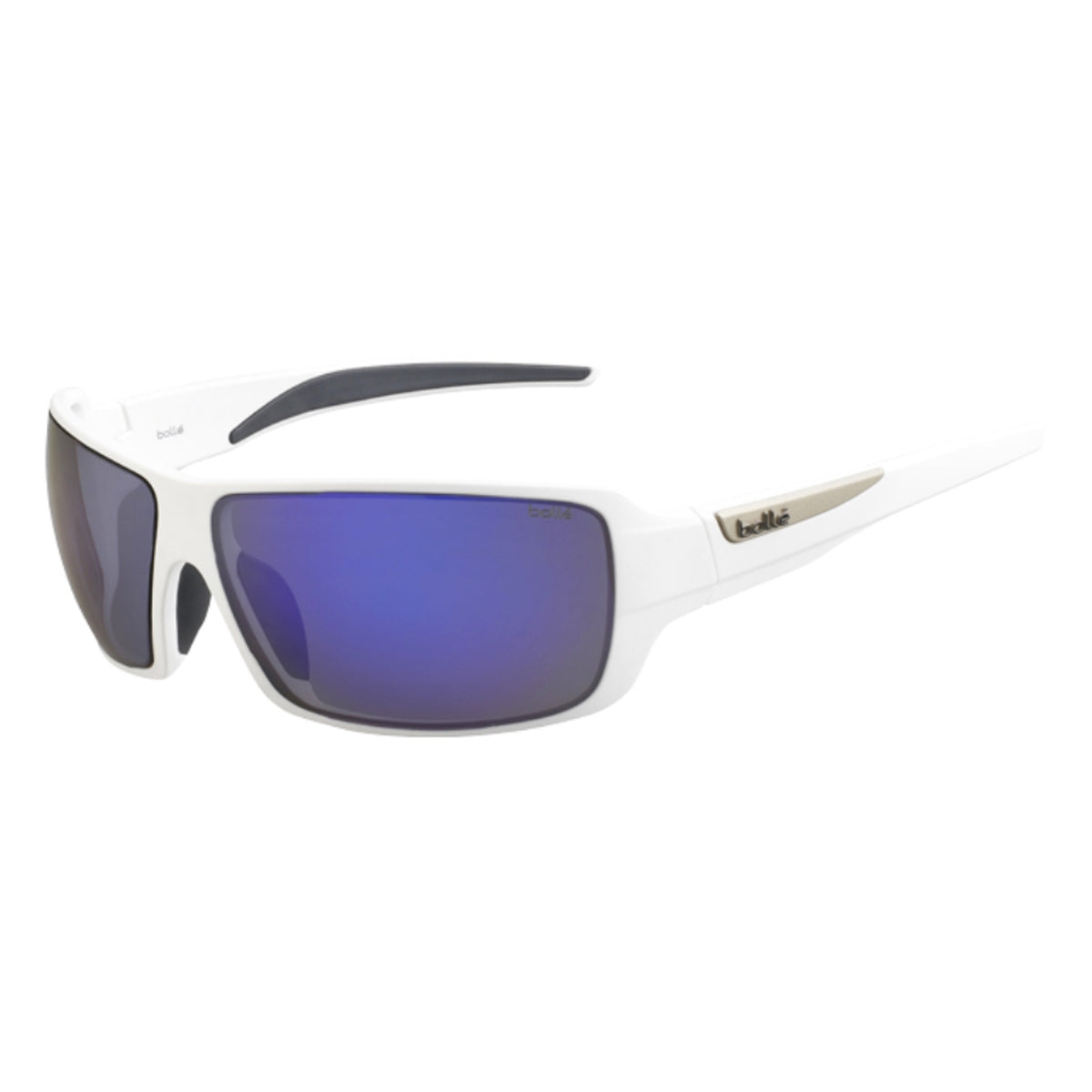 Bollé Cary Blue Violet Lens White Sunglasses