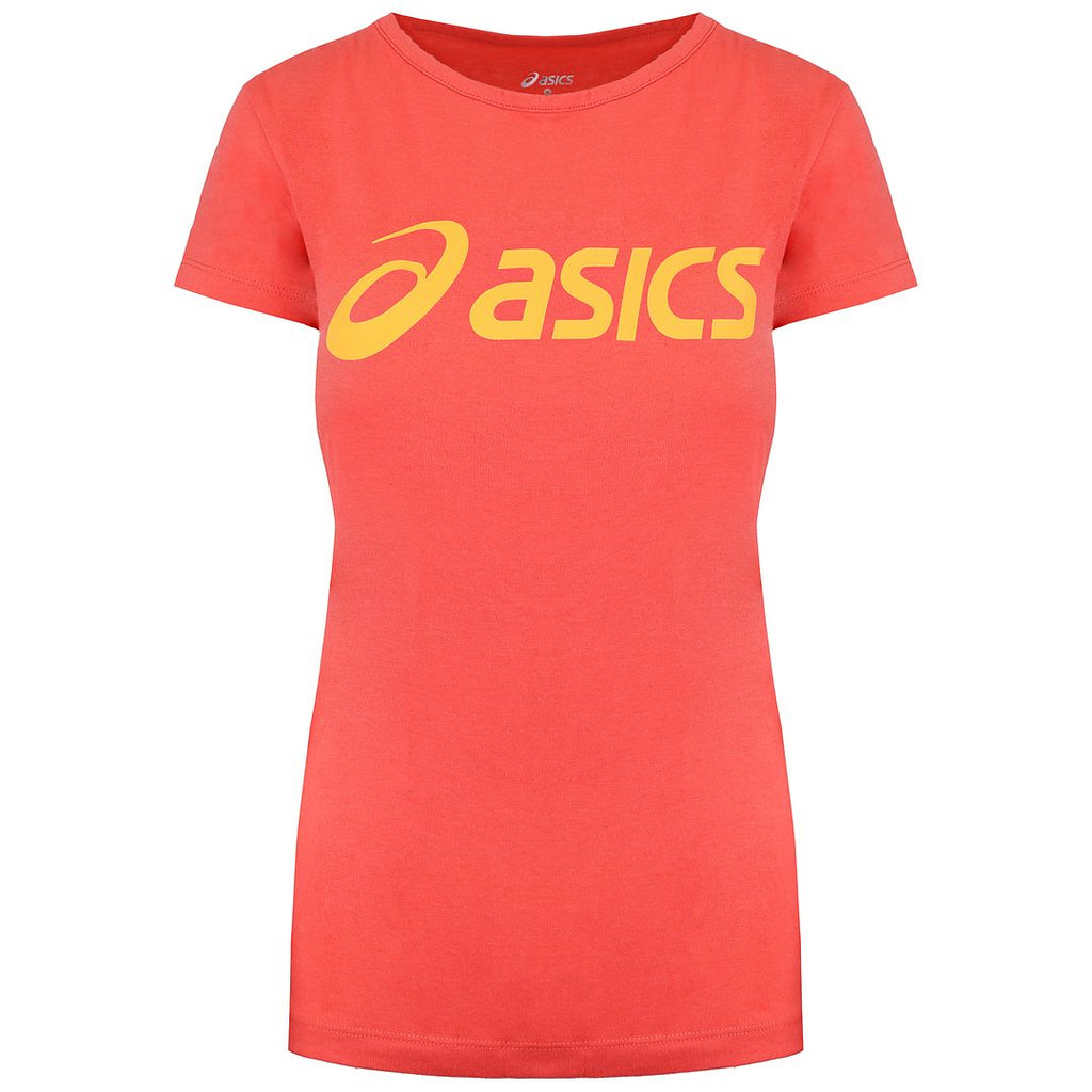 Asics Logo Womens Coral T-Shirt