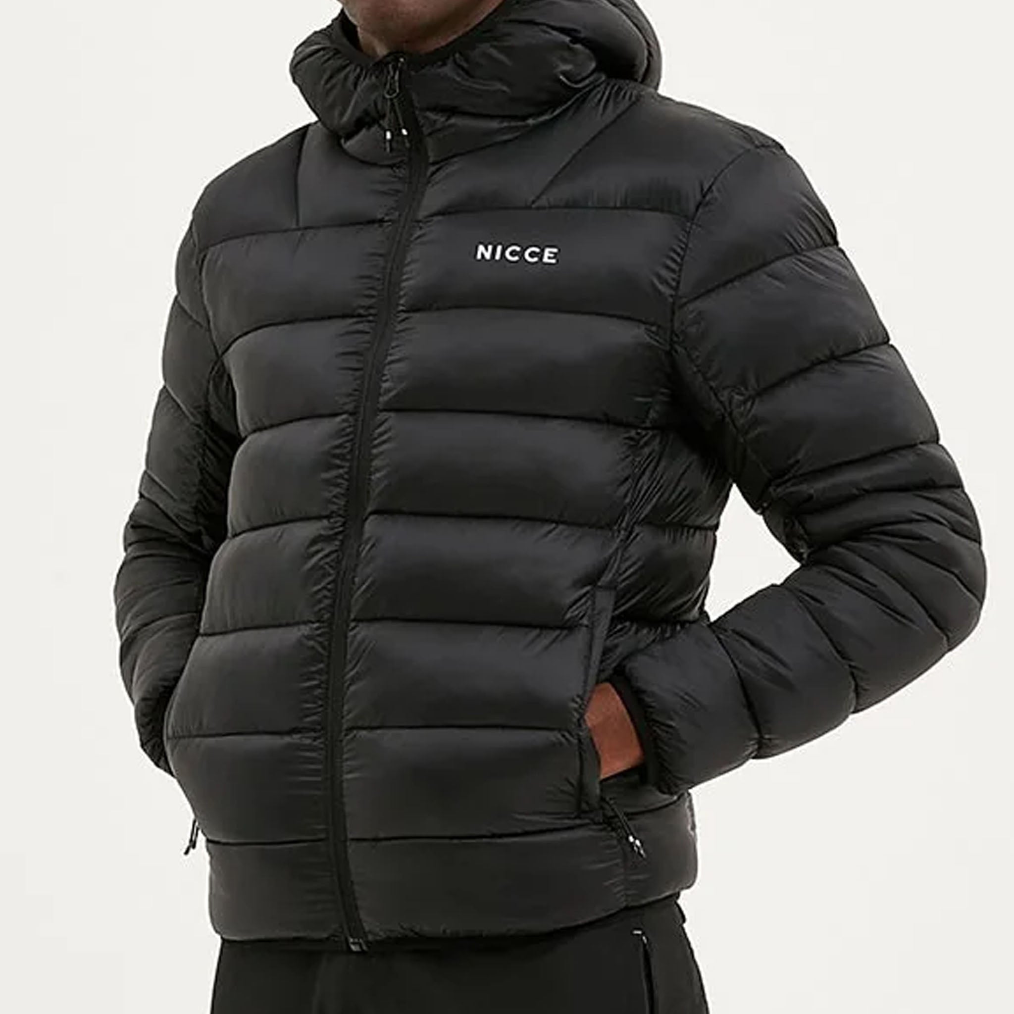 Nicce Skyline Mens Black Padded Jacket