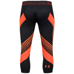 Under Armour HeatGear Supervent 2.0 Mens Black/Orange 3/4 Baselayer