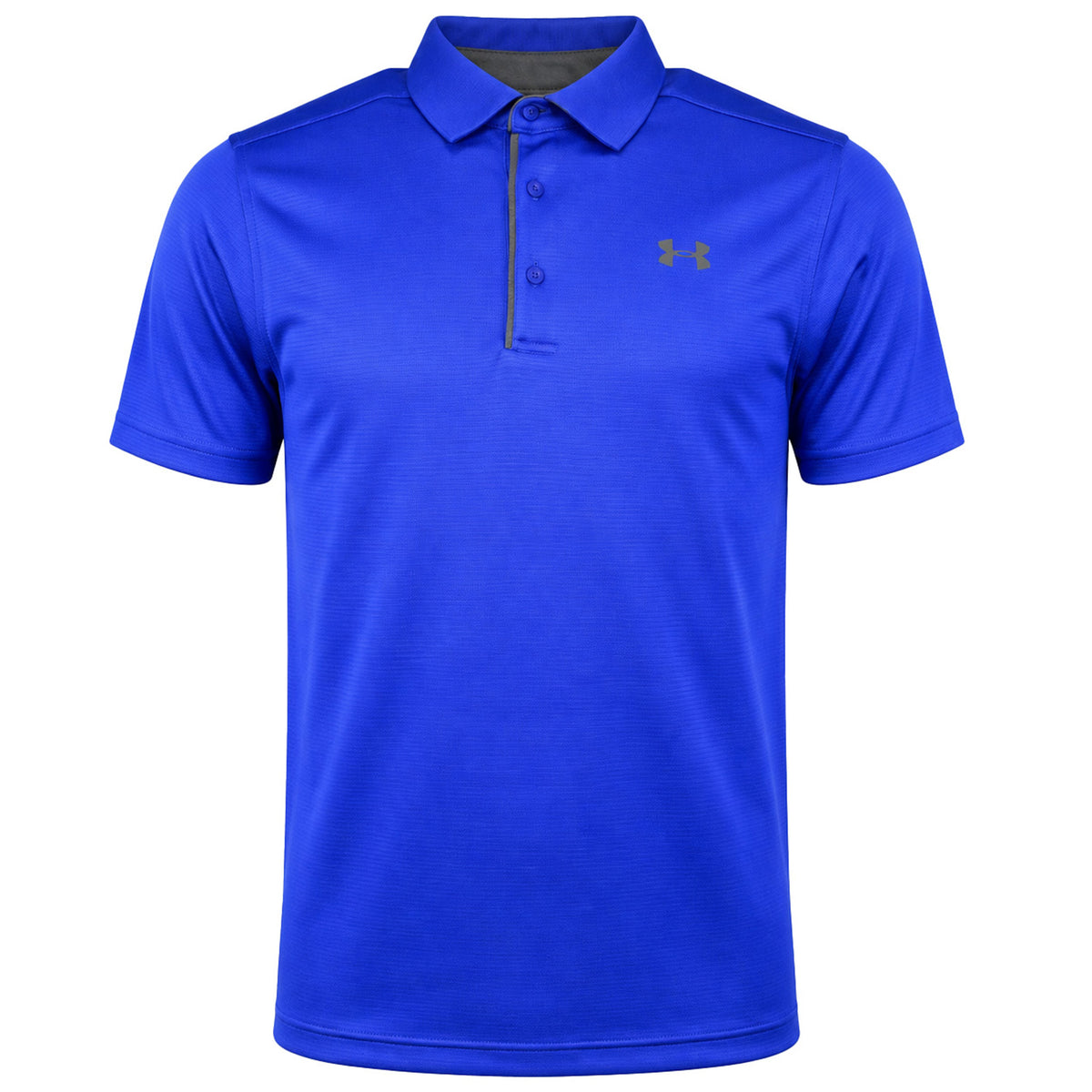 Under Armour Tech Mens Blue Golf Polo Shirt