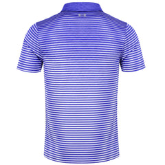Under Armour Trajectory Stripe Mens Blue Golf Polo Shirt