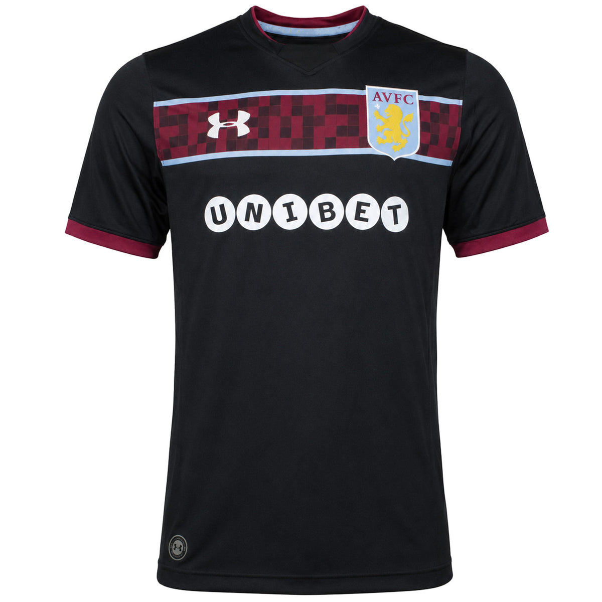 Under Armour Aston Villa 2017/18 Mens Black Football Top