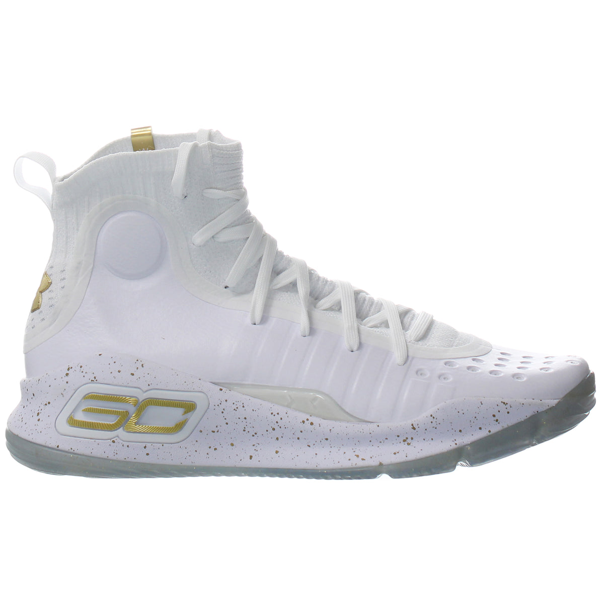 Under Armour Curry 4 Mens White Trainers