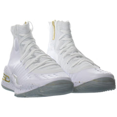 Under Armour Curry 4 Mens White Trainers