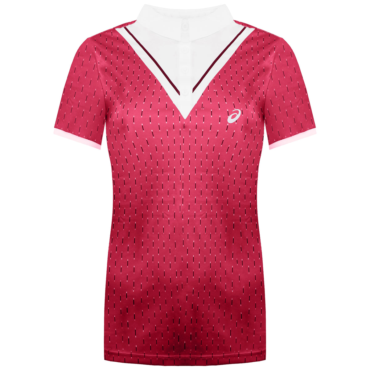 Asics Club Womens Pink Tennis Polo Shirt