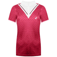 Asics Club Womens Pink Tennis Polo Shirt