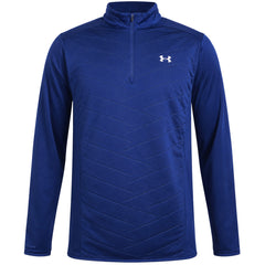 Under Armour ColdGear Reactor Hybrid Mens Blue Golf Top