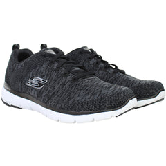 Skechers Flex Appeal 3.0 Womens Black Running Shoes