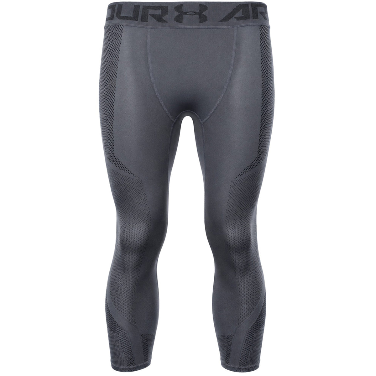 Under Armour Mesh Panel Mens Grey Cropped Leggings