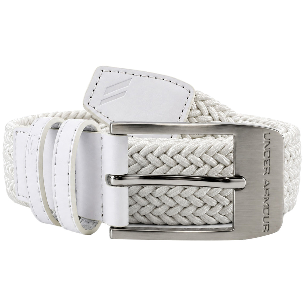 Under Armour Braided 2.0 Mens White Golf Belt