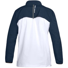 Under Armour Long Sleeve 3/4  Mens Navy/White Track Jacket