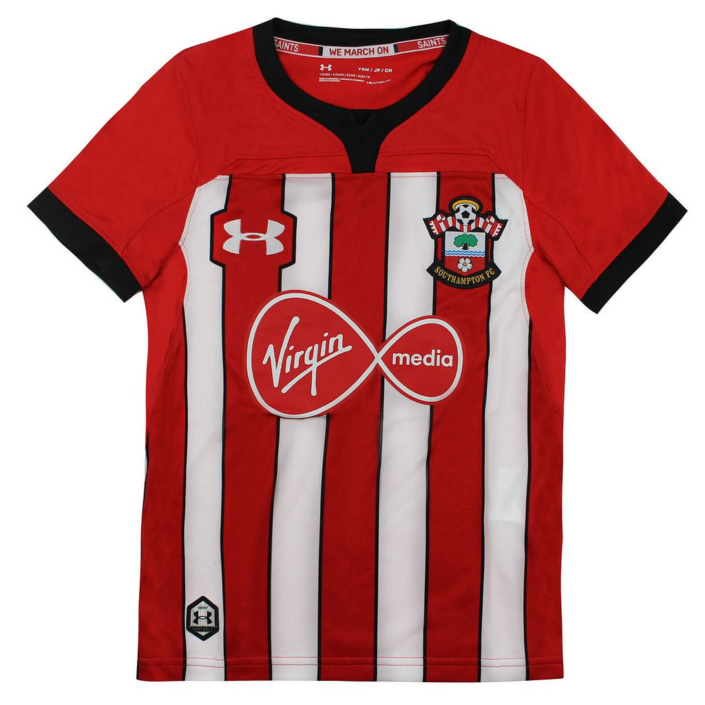 Under Armour Southampton FC Kids White Red Football Top