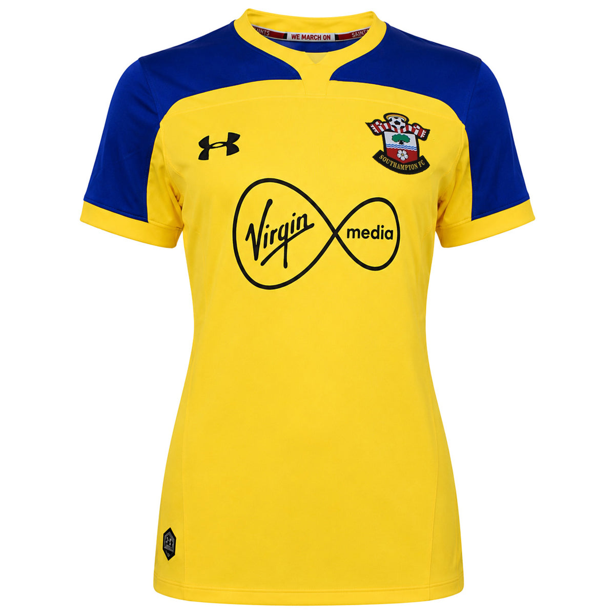 Under Armour Southampton FC Womens Yellow Football Top