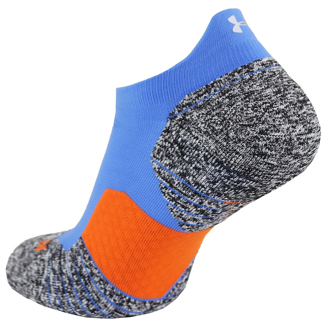 Under Armour Run Cushion NS Mens Blue/Grey Socks