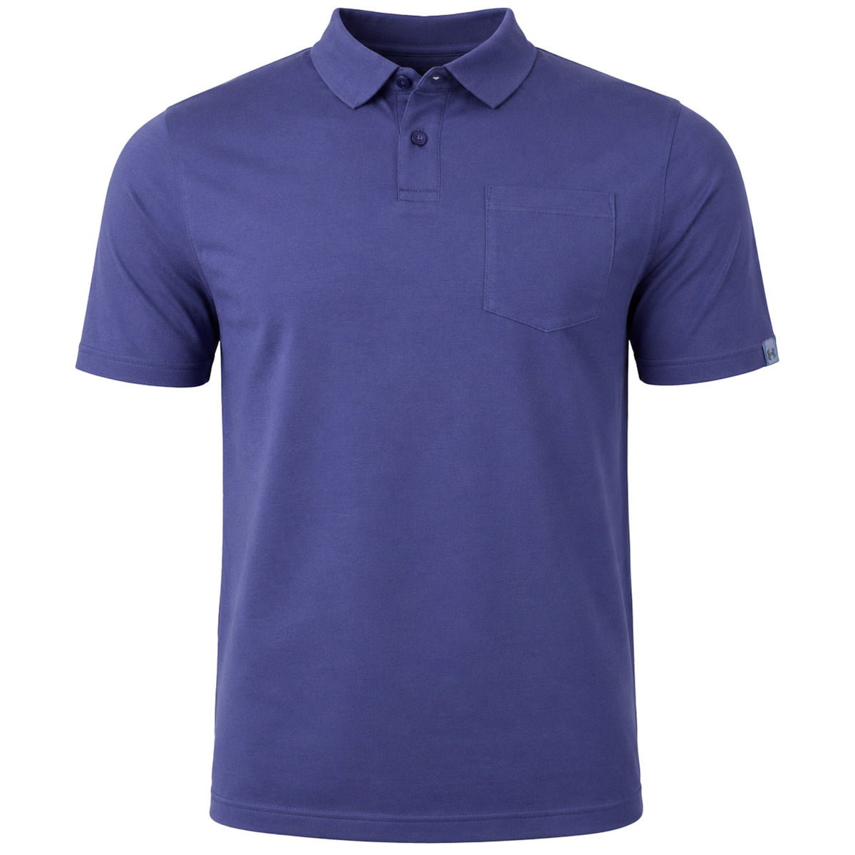 Under Armour Charged Cotton Scramble Mens Navy Polo Shirt