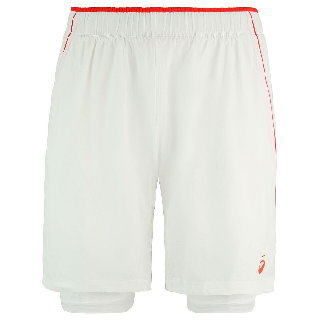 Asics Padel Player Mens White Tennis Shorts