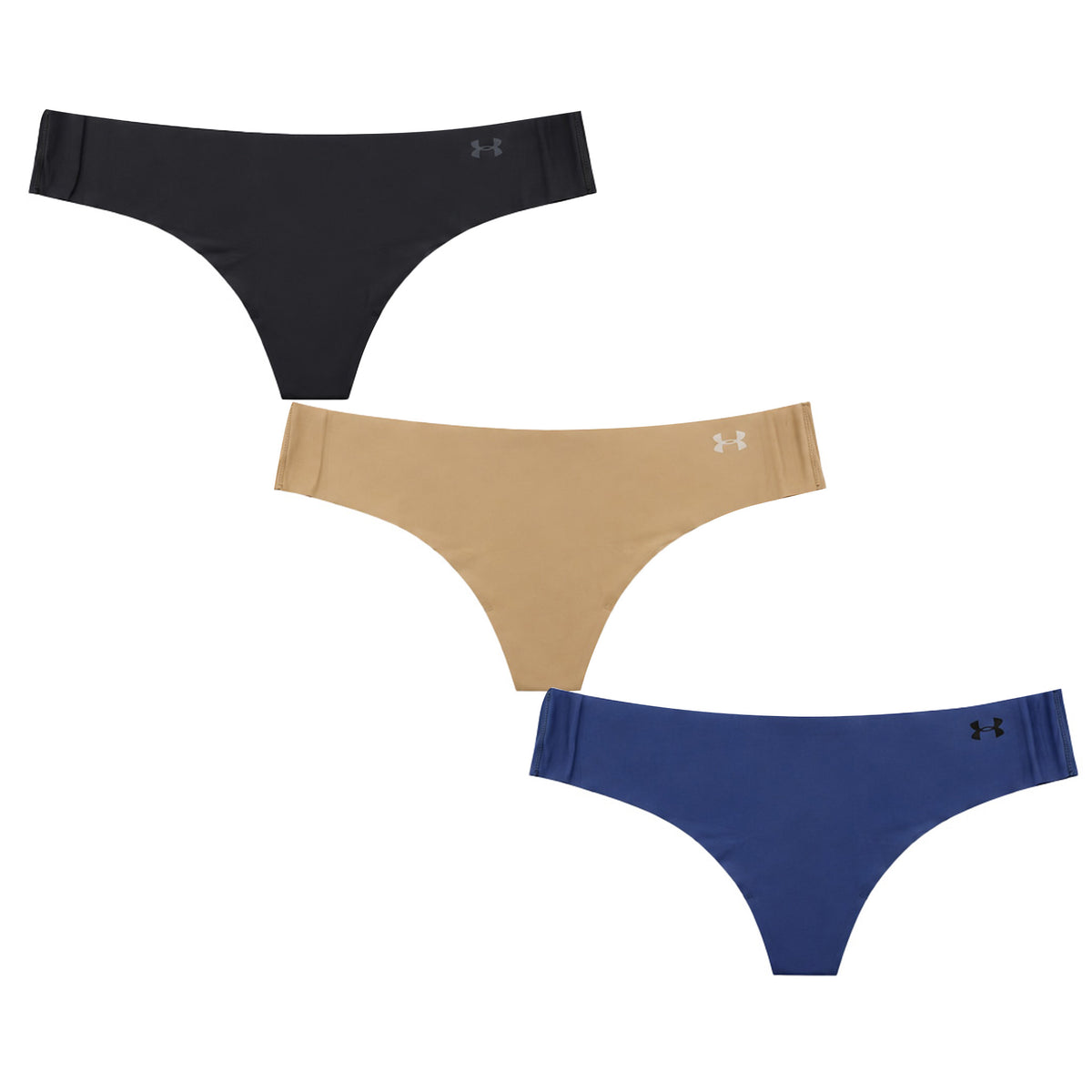 Under Armour 3-Pack Pure Stretch Womens Multicolour Thong