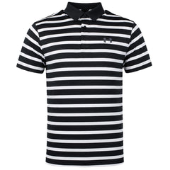 Under Armour Playoff 2.0 Mens Black/White Golf Polo Shirt