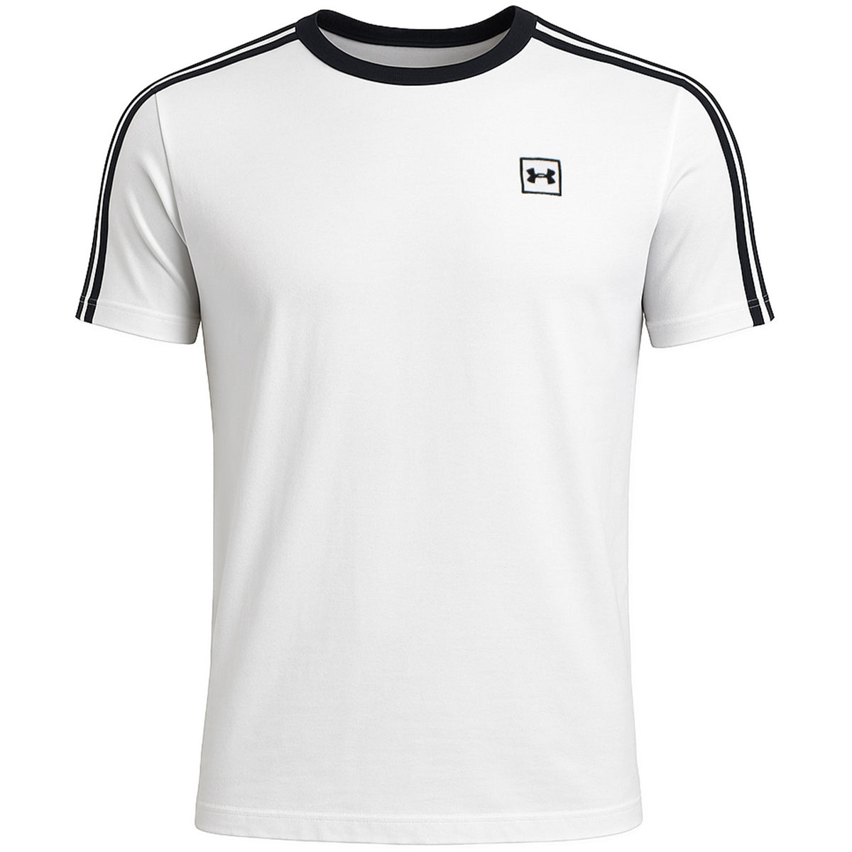 Under Armour Unstoppable Stripe Mens White T-Shirt