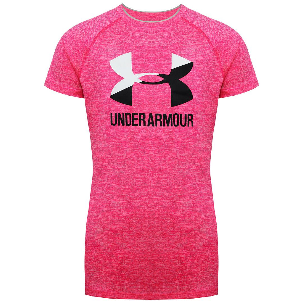 Under Armour Big Logo Kids Pink T-Shirt