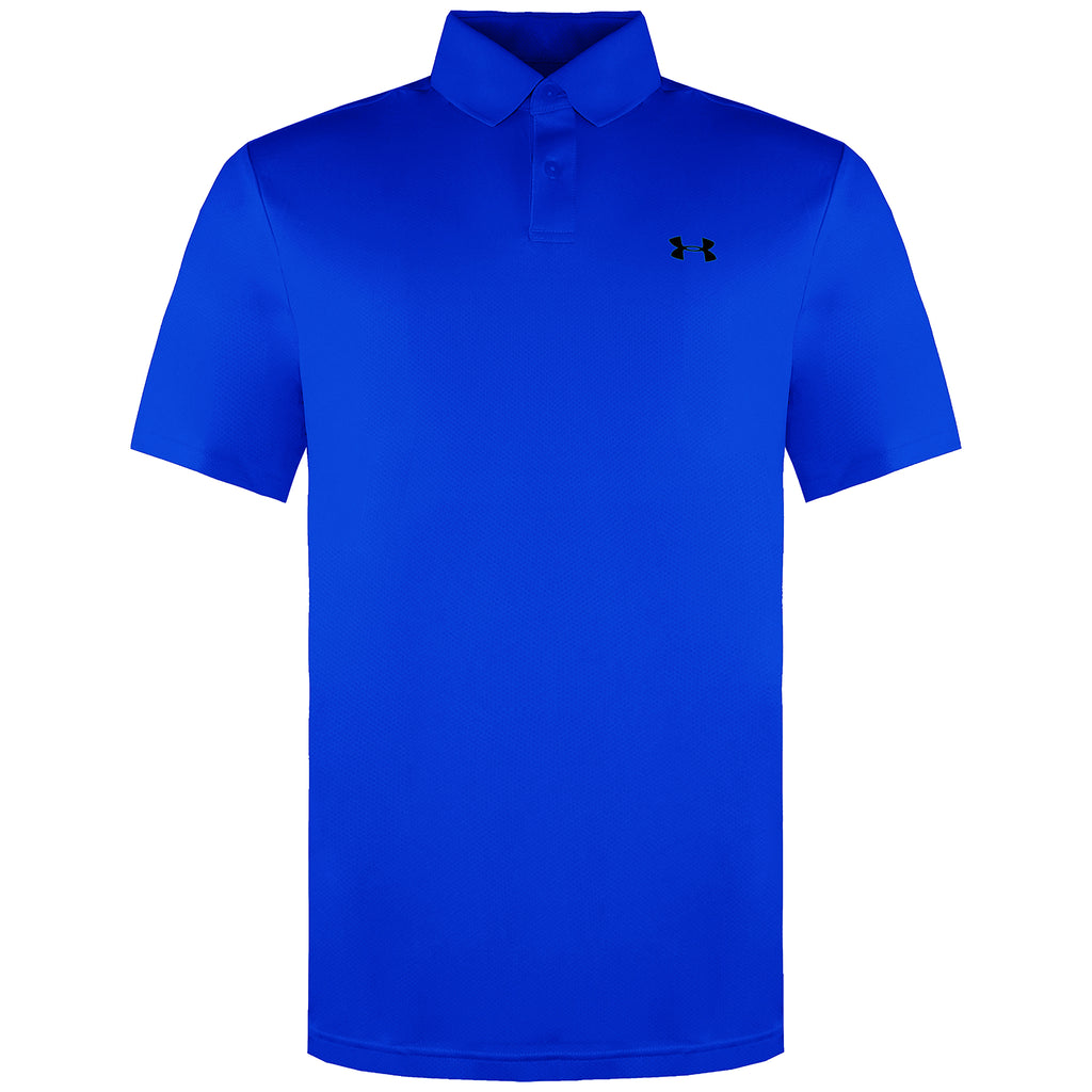 Under Armour Performance 2.0 Mens Blue Golf Polo Shirt