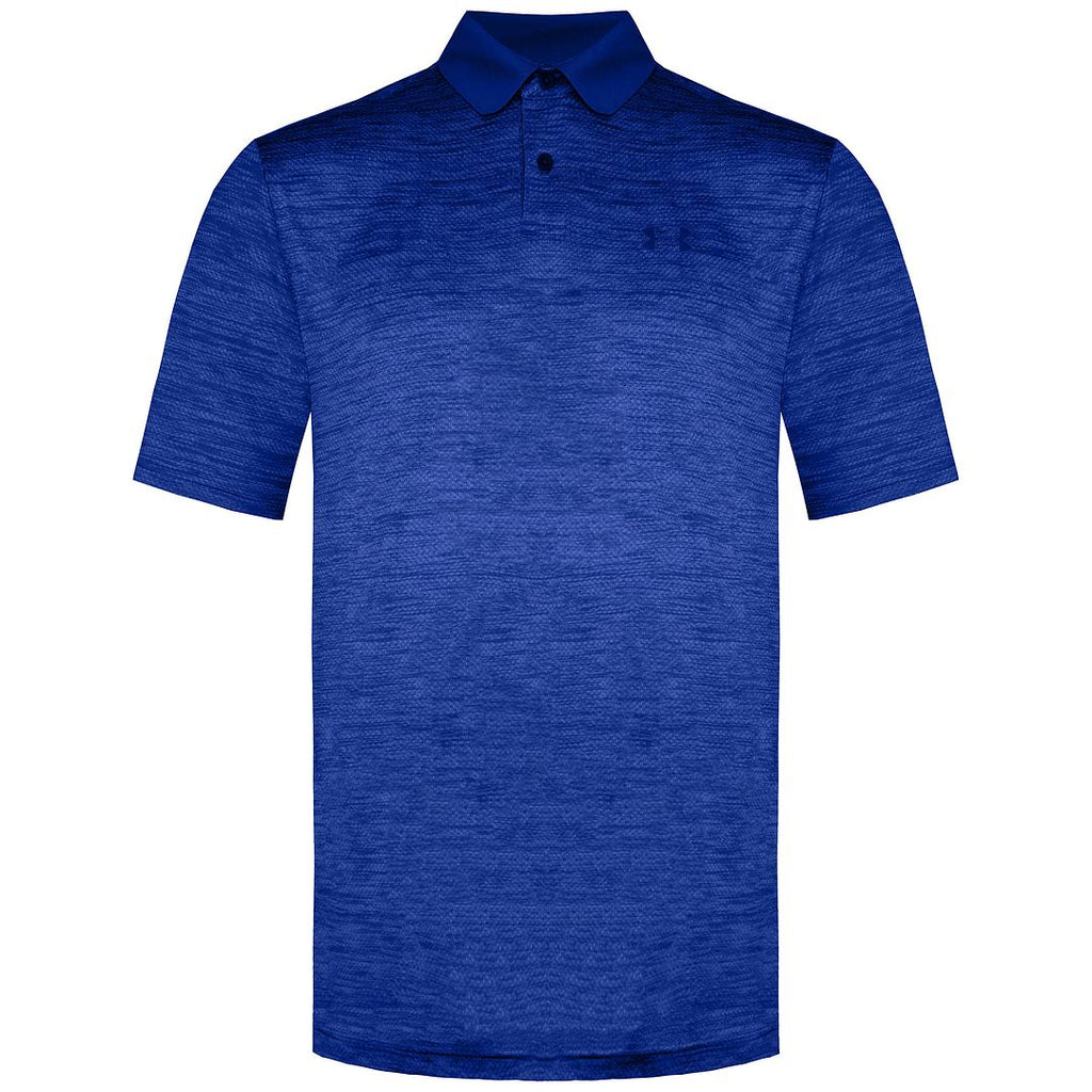 Under Armour Performance 2.0 Mens Blue Golf Polo Shirt