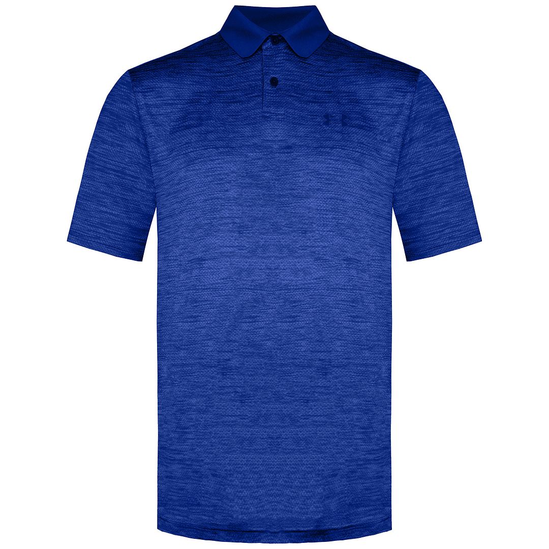 Under Armour Performance 2.0 Mens Blue Golf Polo Shirt