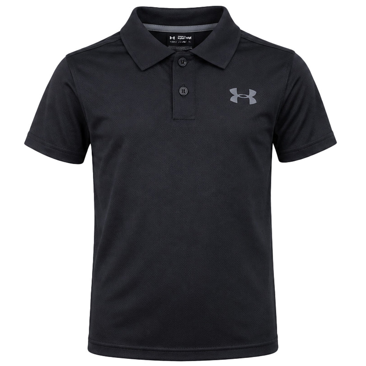 Under Armour Performance 2.0 Kids Black Polo Shirt