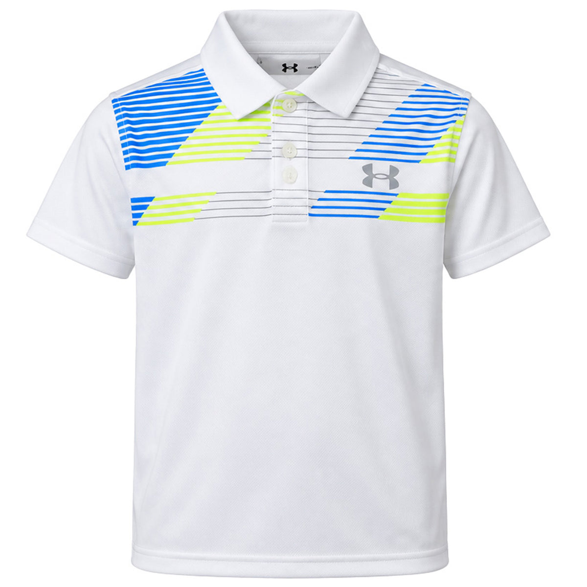 Under Armour Performance 2.0 Novelty Kids White Polo Shirt