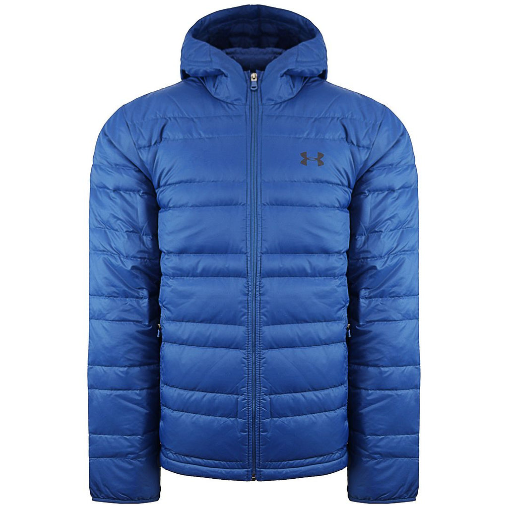 Under Armour Storm Mens Blue Down Hooded Jacket