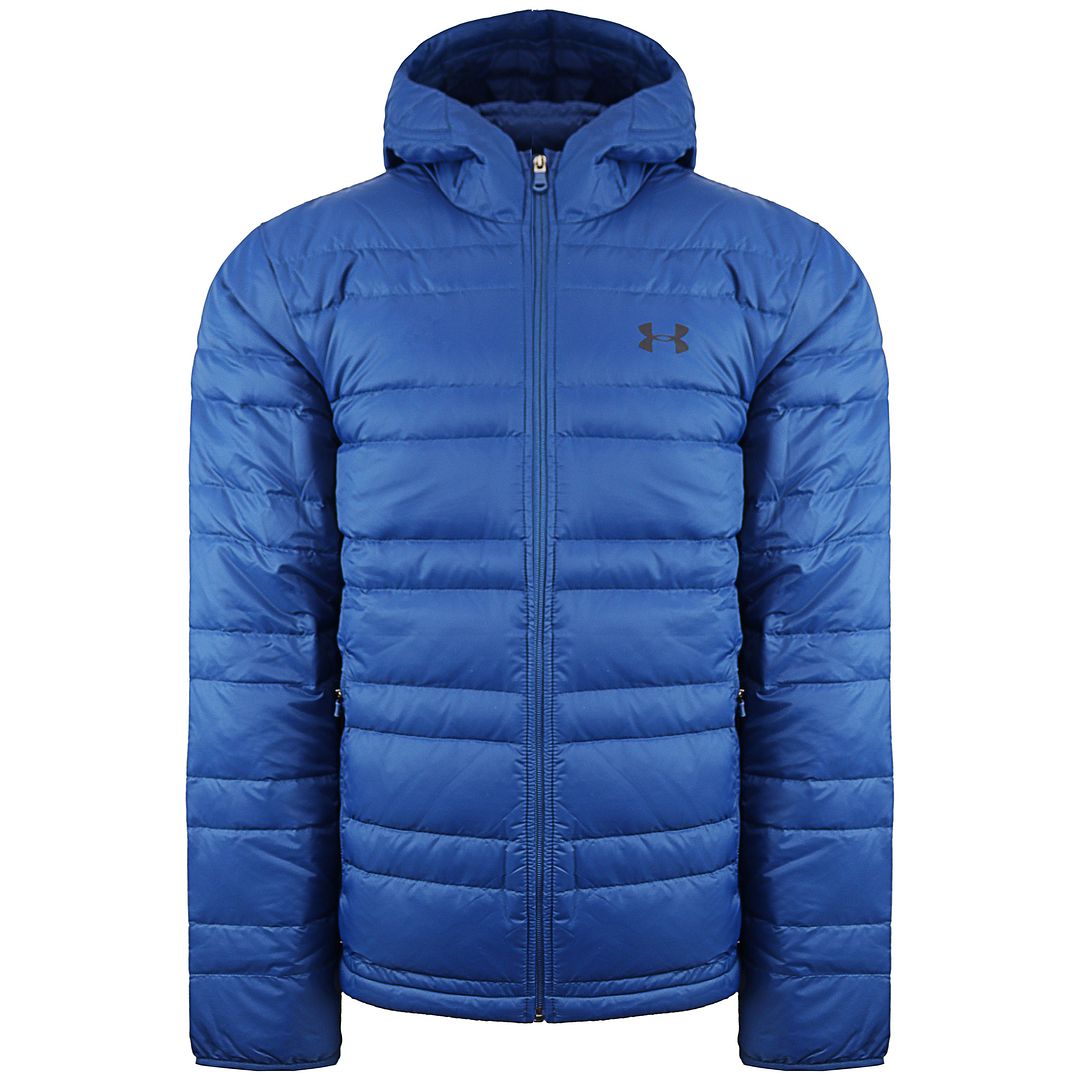 Under Armour Storm Mens Blue Down Hooded Jacket