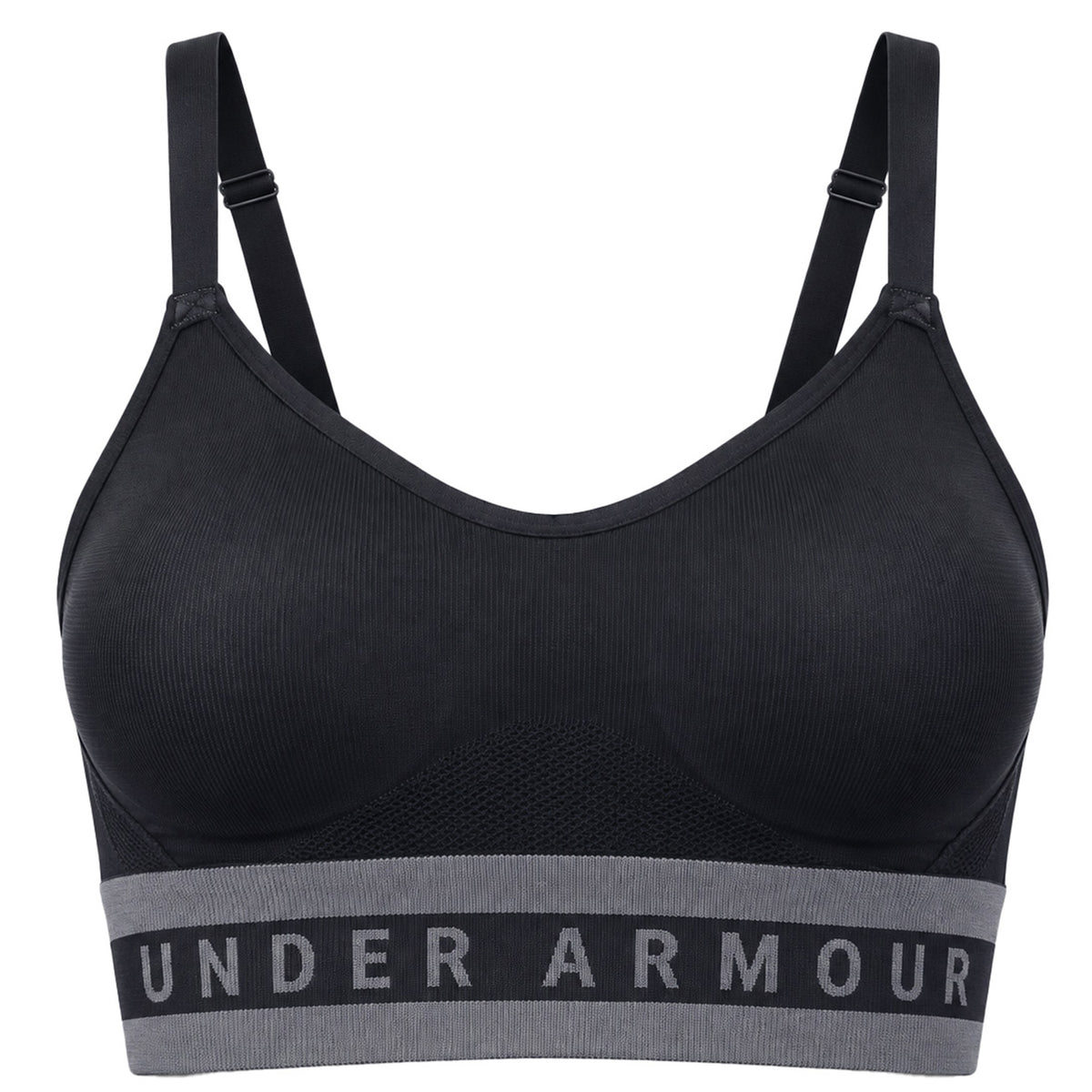 Under Armour Seamless Solid Womens Black Sports Bra