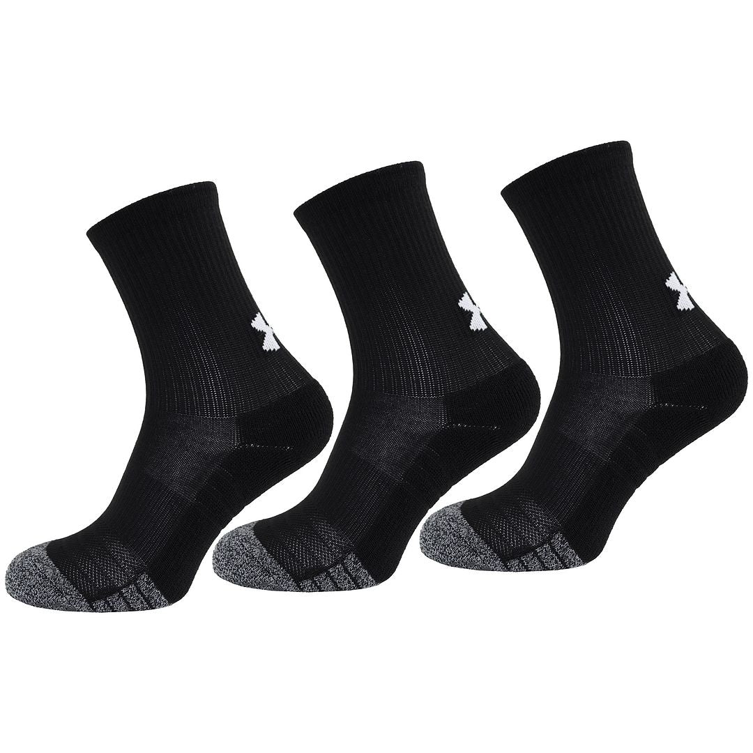 Under Armour 3-Pack Tech Crew Sport Kids Black Socks