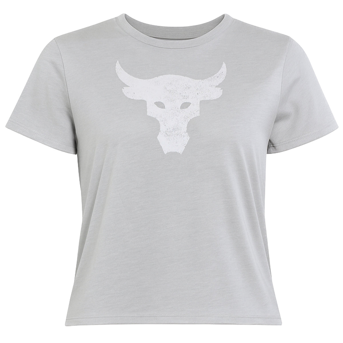 Under Armour x Project Rock Womens Light Grey Crop Top