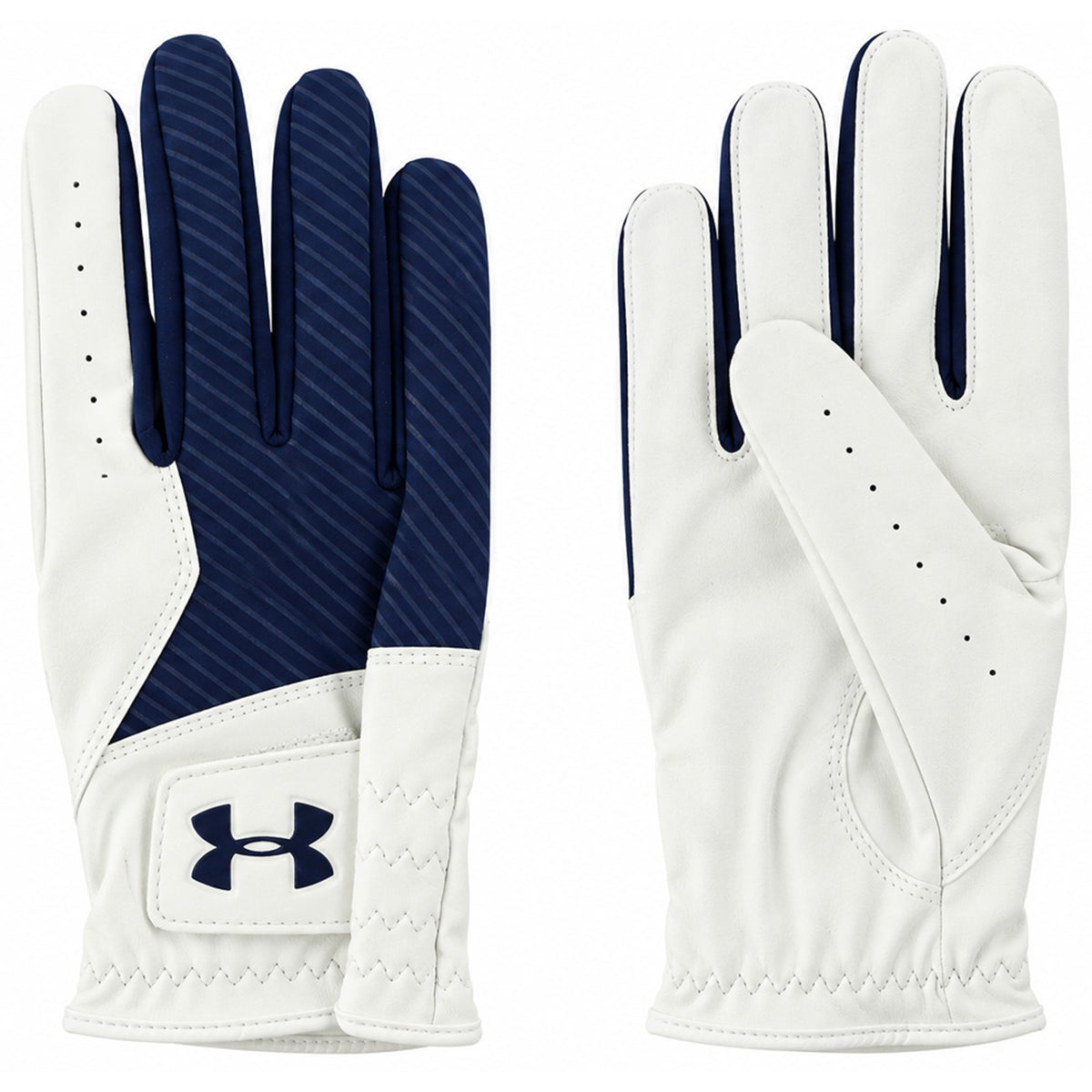 Under Armour Medal Right Handed White/Navy Golf Glove