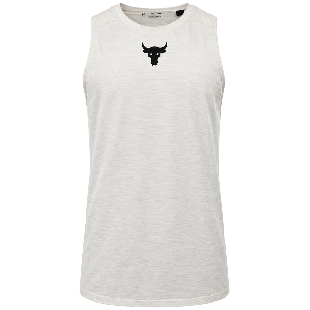 Under Armour x Project Rock Charged Cotton Mens Beige Vest