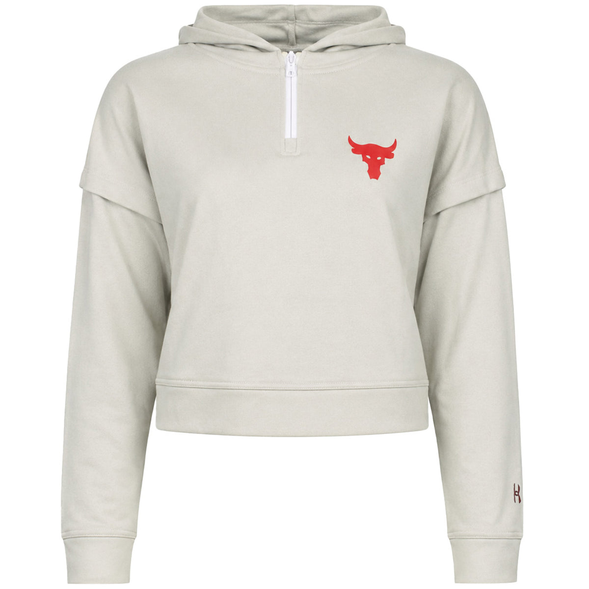 Under Armour x Project Rock Terry Womens Off White Hoodie
