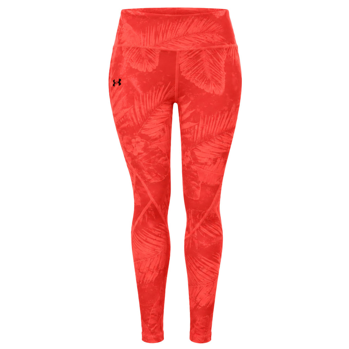 Under Armour x Project Rock Womens Red Ankle Crop Leggings
