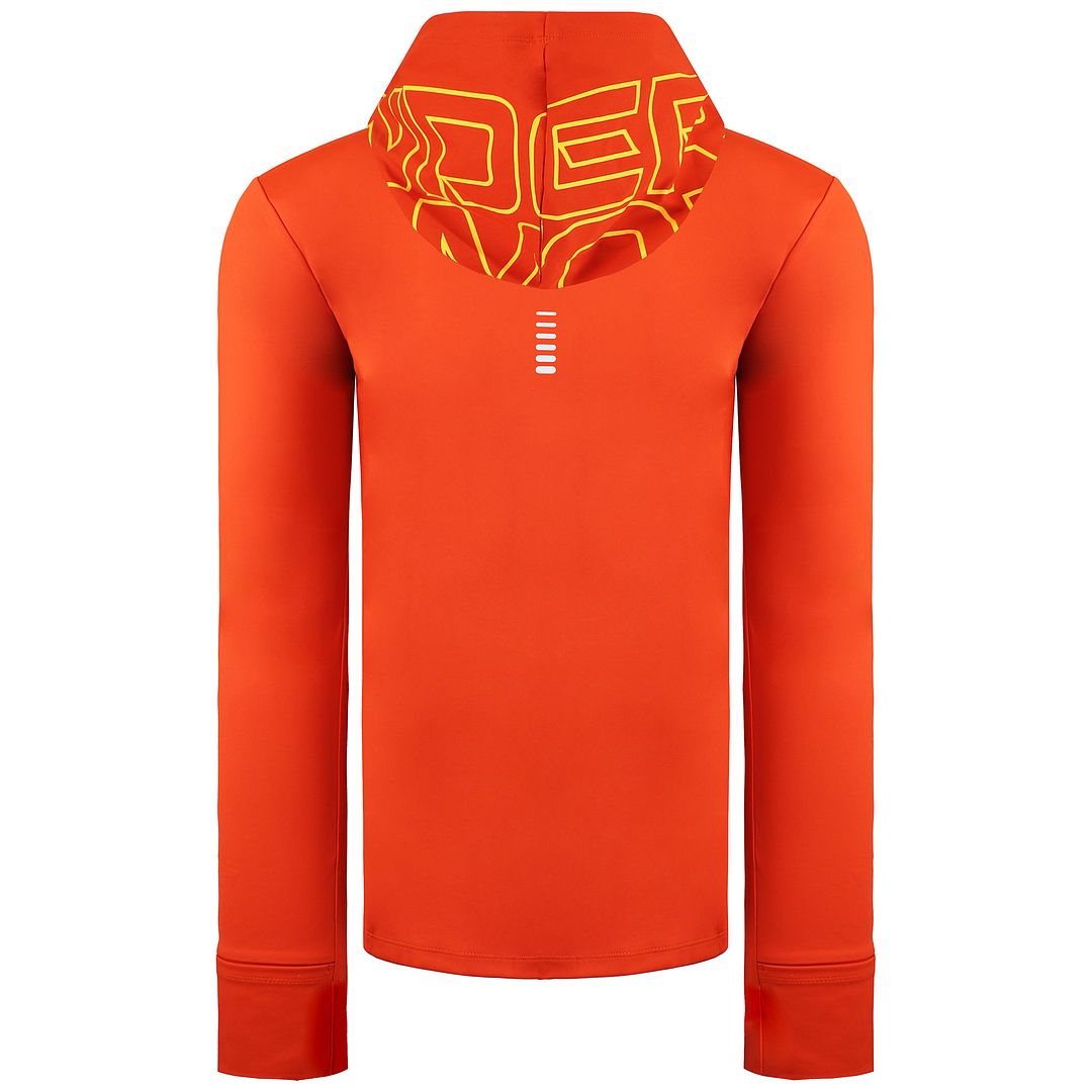 Under Armour ColdGear Mens Orange Running Hoodie